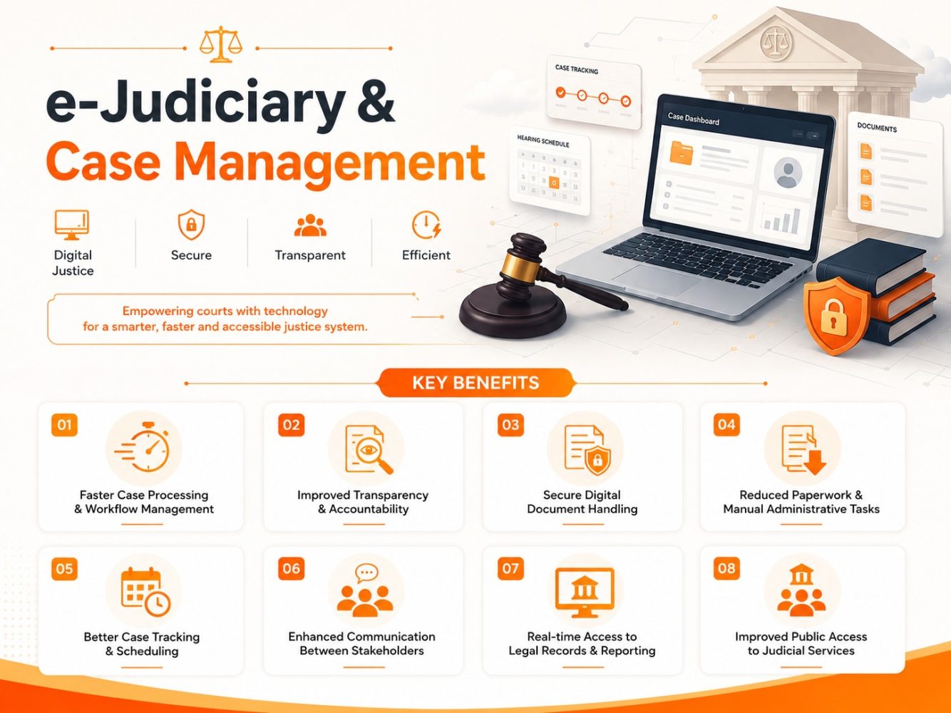 Benefits of e-Judiciary & Case Management